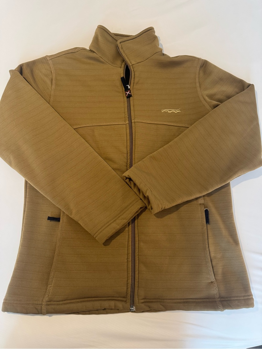 MAX X Carmel Zip-Up Fleece Jacket with Contrast Pull